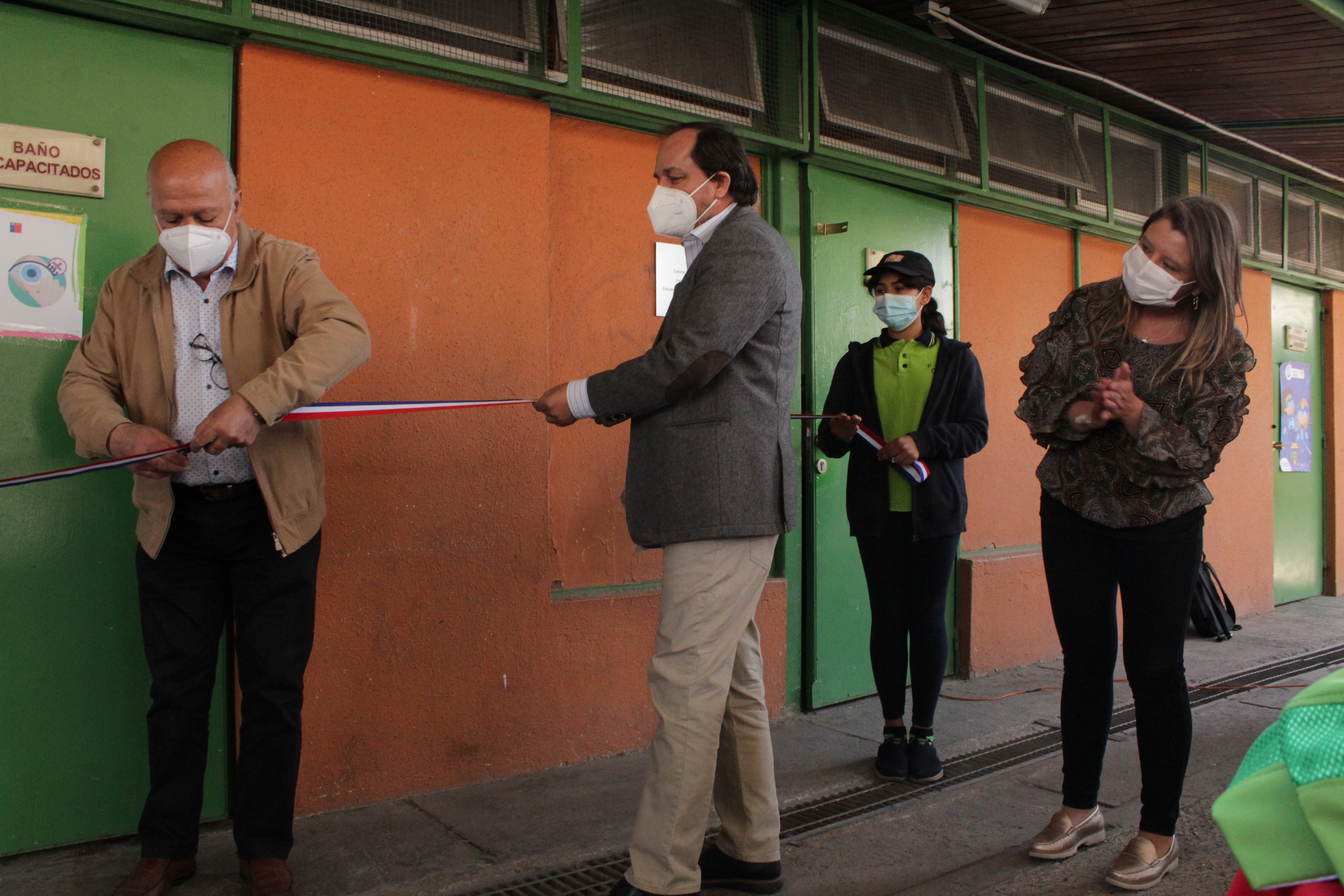 Escuela Fray Camilo Henríquez. Inauguración de recreos activos.